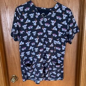 Scrub Top by Maevn Koala Print - Women’s